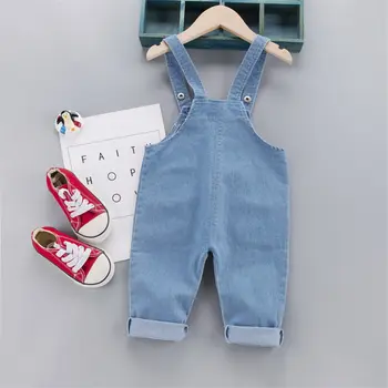 Bērniem, Baby Zēni Meitenes Ilgi Džinsa Džinsi raibs (Dungriņi) Toddler Modes Zīdaiņu Zēns Meitene Playsuit Drēbes, Apģērbs, Garas Bikses