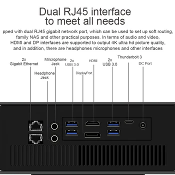 CHUWI 2020 jaunākais CoreBox Pro Intel i3-1005G1 Mini Spēļu galda DATORS, 12 GB RAM un 256 gb ROM divkodolu Bluetooth 5.1
