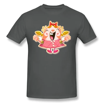 Candy Crush T Krekls, Sarkans T-Krekls Konfektes Simpātiju Tiffi Vīriešu Modes Īsām Piedurknēm