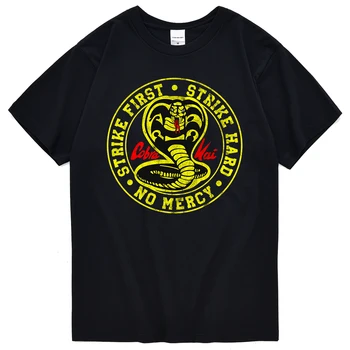Cobra Kai Modes Iela Drukāšanas Vīriešu T-Krekls Zaudēt Elpojošs Tee Drēbes Hip Hop O-veida Kakla Topi Ērti Personības Tshirts