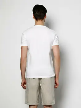 Colins Vīriešu Slim Fit Balts Īss SleeveTshirtMen ir Tshirt Modes Vīrietis Tshirts ,CLTKTMTSH0212440