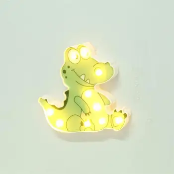 Cute Krokodila Nakts Gaisma 3D Dzīvnieku Karikatūra Galda Lampa, Acis Aizsargāt Sienas Gaismas Bērnu Guļamistaba Dekorēšana Mazulis Dāvanu