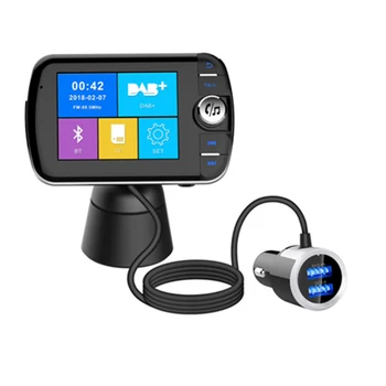 DAB004 Automašīnas Bluetooth, Mūzikas Atskaņotājiem DAB Digitālais Radio Smart MP3 Atskaņotājs FM Raidītājs Plug and Play Adapteri 4854
