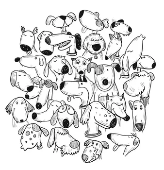 DABOXIBO Cute Suņu Fona Skaidrs, Zīmogi Pelējuma DIY Scrapbooking Karšu Pieņemšanas Rotā Amatniecības 2020 