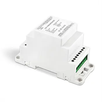 DIN Sliedes tips 4CH LED Power Repeater/pastiprinātājs;DC5V-DC24V ievade; BC-964-DIN)