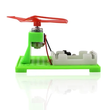 DIY Komplektu Apturēta lidojošais Šķīvītis Plastmasas Modeli, Elektriskās Rotaļlietas Centrbēdzes Spēks Principu, Fizikas Eksperimentu Samontēti Modeļa Komplekts