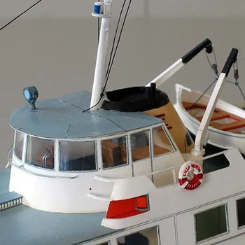DIY Papīra Modelis 1:100 polijas Piekrastē Prāmju Kuģa, Apkopot Roku Darbs, 3D Puzzle Spēle Bērniem, Rotaļlietas
