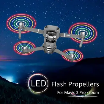 DJI MAVIC2 LED Kvēlojošs Flash Bradāt RC Quadcopter Uzlādes Trokšņa Samazināšanas Dzenskrūves Piederumi Mavic 2/Zoom Dropshipping