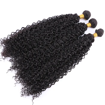 Dabas black afro kinky cirtaini mati augstas temperatūras tissage šķiedra, sintētisko matu pieaudzēšana, matu aust