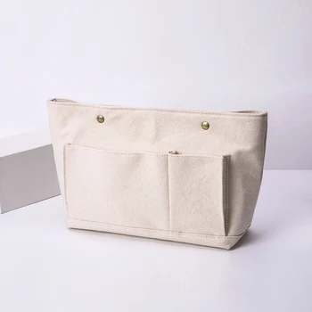 Daudzfunkcionāls apdares soma sieviešu portatīvo kosmētikas soma kokvilnas audekls maisā iekšējo soma