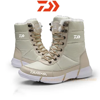 Dawa ir 2021. Jaunas Unisex Boot Vīriešu Zābaki Modes Kvalitātes Ziemas Zvejas Sniega Plīša Potītes Zābaki, Vīriešu Siltā Zābaki Apavi Darba Apavi