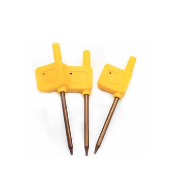 Dzeltenā karoga uzgriežņu atslēgas T6 Instrumentu Turētāju Piederumi standarta Torx par CNC instrumentu turētāja Torx skrūves uzgriežņa atslēgas