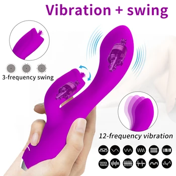 Dzimums Produktu 12Speed G-spot Ķermeņa Masāža Mēle, Vibrators, USB Uzlādējams Sieviešu Masturbācija Dubultā Motora Dildo Vibrators Seksa Rotaļlietu