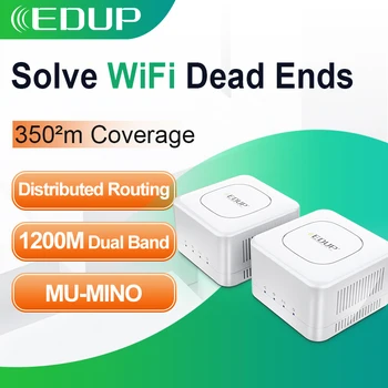 EDUP Visā mājā 1200M Acs WIFI Maršrutētāji 2.4/5GHz WiFi, Gigabit Sistēmas AC1200 Bezvadu Tilta Seguma Pastiprinātāji Remote APP Manag