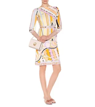 EFATZP Modes Gadījuma Dāma Vasaras valkāt Sieviešu Slim ar jostu, skaisti drukāt elastīgs trikotāžas kleita