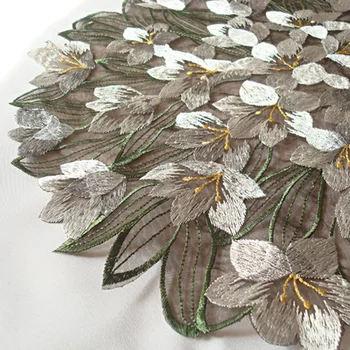 Eiropas stila pastorālo galdauts dubultā slāņu melnā dzija, izšūšanas placemat ziedu galdauti kafijas galda pārklāji Kalniņi mat