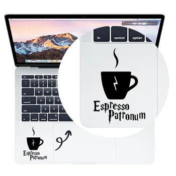 Espresso Patronum Kafijas Skārienpaliktnis Decal par MacBook Pro Gaisa Retina 11 12 13 15 collu Mac Mi Grāmatiņa Touchpad Ādas Klēpjdatoru Uzlīme