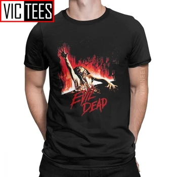 Evil Dead T Krekls Vīriešu Kokvilnas Hipster T-Krekls Šausmu Biedējošu Rāpojošs Tērpu Halloween Drēbes Lielgabarīta