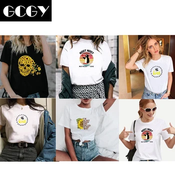 GCGY Kawaii Drukas T Krekls Sievietēm 90s Harajuku Ullzang Fashion 