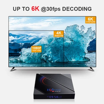 H96 MAX Smart TV Kastē 16GB 32GB 64GB Allwinner H616 Quad Core ARM Cortex A53 Wifi BT4.0 Youtube Reproductor Set Top Box