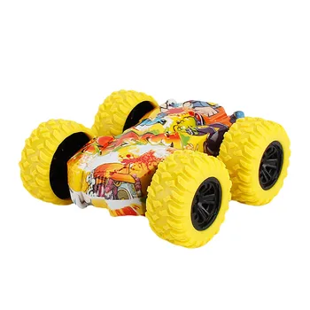 HINST karstā Karikatūra inerces Double sided Pārsegs automašīnas Modelis Darbojas Liela Riteņu Rites Auto jautri Bērniem, Rotaļlietas bērniem, zēni Dāvanu