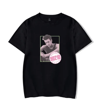 Harajuku Beverly Hills 90210 Luke Perry T kreklu apdruka Vīriešu Sieviešu Ikdienas melns T-krekls Luke Perry Vasaras T krekli Plus Lieluma Vīriešu Top