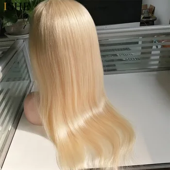 ISHE Mati Taisni 613 Blondīne pilna mežģīnes cilvēka matu parūkas Ne-Remy Matu Brazīlijas Parūka Bērnu Matu Iepriekš Noplūkti Aukla 150% Blīvums