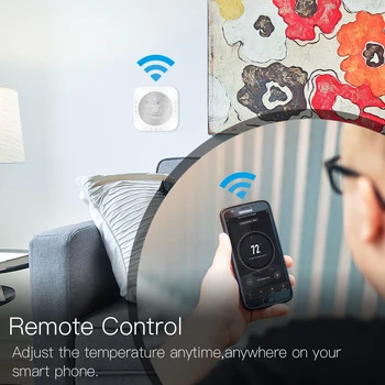 Izm Smart WiFi Programmējams Termostats ,Metāla Matēta Panelis,Smart Life/Tuya APP Tālvadības pults Darbojas ar Alexa, Google Home