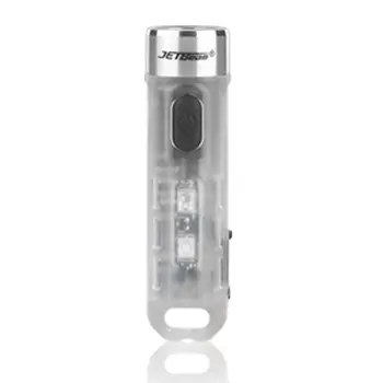JETBEAM MINI-VIENS 500lm EDC LED Keychain Lukturīti ar UV/Zaļa/Sarkana RGB Sidelight Tipa C Uzlādējams Mini Kabatas Gaismas Lāpu