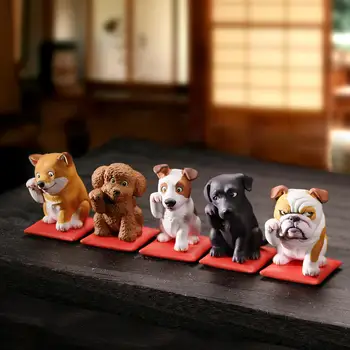 Japānas gashapon rotaļlietas gudrs talismans laimīgs Maneki kucēni mochi shiba Inu labradordog Bulldog, Jack Russell Terjers aicināt attēls 1665