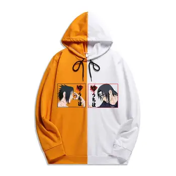 Japāņu Anime, Hoodies Unisex Naruto Harajuku vīriešiem pelēkā vārna Drukāt Vīriešiem, Krekli Hoodies Raibs Plānas Apģērbu Streetwear kapuci