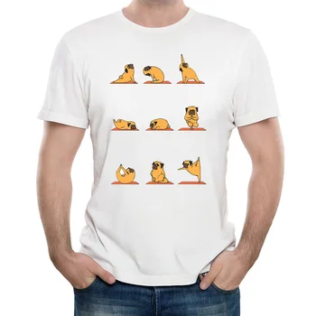 Jauki Panda Sibīrijas husky Suņu Dachshund Yo-ga Mākslas Smieklīgi Print T-krekls Vasaras Modes T-Krekls Foršs Zēns, Topi Cilvēks ar Īsām Piedurknēm 583