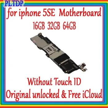 Jaunas Ielidošanas Oriģināls Mātesplati Par iPhone SE Atslēgt Mainboard), ar/bez Touch ID Loģika Valdes iPhone 5se mātesplati