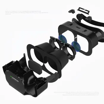 Jaunas Virtuālās Realitātes Mini Brilles, 3D Brilles Virtuālās Realitātes Brilles, Austiņas Google kartona Smart piegāde