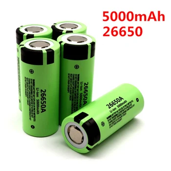 Jauns Akumulators, Lai 26650A 3,7 V 5000mAh Li-ion 26650 akumulatoru bateriju Jauda Banka Li-ion Akumulatori