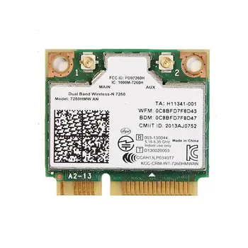 Jaunu 300M Intel Dual Band Wireless - AC 7260AN 7260HMW Pusi Mini PCI-E Karte bluetooth 4.0 5G