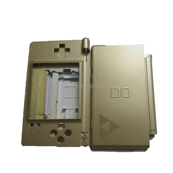 Jaunu Goldren Krāsu NDSL Zelda Limited Edition Lietu Vāku Nomaiņa DS Lite Shell Korpusā ar Pogu Komplekts Zēns, Pilns Komplekts