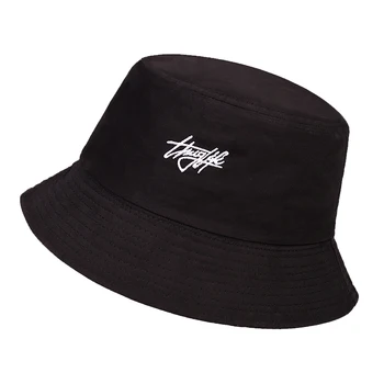 Jaunā dubultā novietotās zvejnieku cepure vasaras modes dāmas saules cepure jūra burtu drukāšanas savvaļas baseina cepuri hip hop spaiņa cepuri Vispārīgi 20017