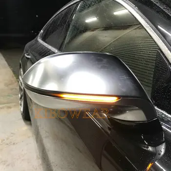 KIBOWEAR Dinamisku Blinker Spogulis Gaismas Audi A7 S7 RS7 2011 2013 2016 2017 LED Pagrieziena Signāla Sērijveida Indikators