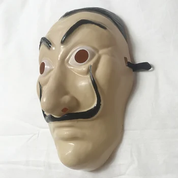 KIGUCOS Dali Maska Grāmatu Nams La Casa De Papel Cosplay Masku Halloween Cosplay Aksesuārus Smieklīgi Karnevāla Maska