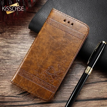 KISSCASE Retro PU Leather Case For Samsung Galaxy Note 9 8 S8 S9 S7 malā Stāvēt Seifs Gadījumos, Samsung Galaxy S9 Plus SS8 Plus
