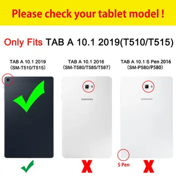 Karikatūra Lauva Vilku Case For Samsung Galaxy Tab 10.1 2019 T510 T515 SM-T510 SM-T515 Segtu Bērniem Būtiska Stāvēt Shell Capa +Dāvana