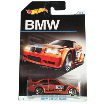 Karstā Riteņus Automašīnām, 1/64 BMW E36 M3 SACENSĪBU Metāla Lējumiem Kolekcija Modeļa Automašīnas Bērnu Rotaļlietu