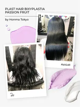 Keratīna matu taisnošanas Komplekts matu kopšanas šampūnu, masku komplekts profesionālai lietošanai frizētava, lai frizieris, kosmētika, matu spīdumu bixyplastia pasifloru augļi 2x100 m. HONMA TOKYO