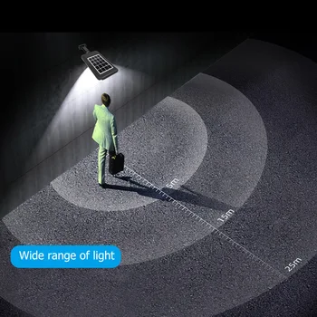 LED Kustības Sensors Saules Sienas Gaismas Tālvadības Dārza Pagalmā Ceļu Drošības Lampas Dekoratīvās Āra Celiņš Ainavu gaismas