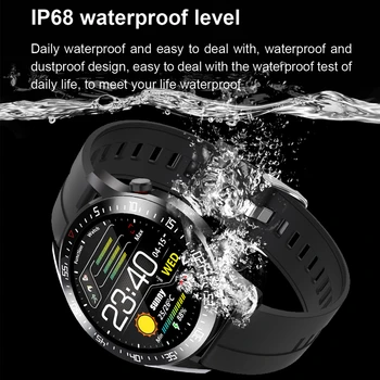 LIGE Smart Skatīties Vīrieši IP68 Ūdensnecaurlaidīga Pilna Kārta Touch Sirdsdarbības Ātrums, asinsspiediens, Fitnesa Tracker Sporta SmartWatch IOS Android