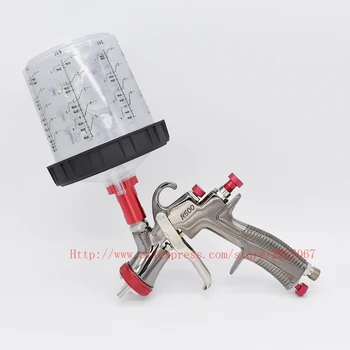 LVLP smidzinātāju smaguma smidzinātāju, 1.3 mm 600CC kausa rokasgrāmata smidzināšanas pistole ar smidzinātāju, piederumi
