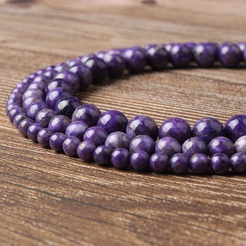 Lan li Modes rotaslietas purpura pūķa kristāla pērlītes 6 8 10 mm DIY aproce, kaklarota, auskari aksesuāri
