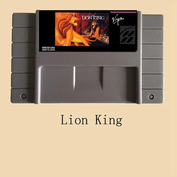 Lion King 16 Bitu Liels Pelēks Spēles Karti NTSC Spēles Spēlētājs