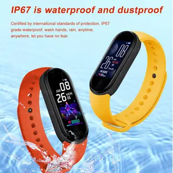 M5 Smart aproce Smart Joslā Aproces Fitnesa Tracker Sirdsdarbības Ātrums, asinsspiediens Bluetooth Sporta Aproce smartband Smart skatīties